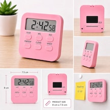 Gaman Öğrenci Kronometre Büyük Lcd Ekranlı Manyetik Zamanlayıcı Alarm, Geri Sayım, Ileri Sayım, Kronometre Ve Saat Modu Ders, Mutfak, Spor Ve Ofis Için