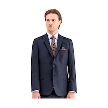 İmza Lacivert Gabardin Kırlangıç Yaka Astarlı 6 Drop Slim Fit Dar Kesim Takım Elbise 1001225011-lacivert Lacivert