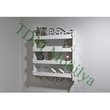 Çok Amaçlı Dolap,Dekoratif Ahşap Raf Kiler Tdm Dolap-44404