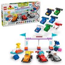 LEGO® DUPLO® Kasabası F1® Takımı Yarış Arabaları ve Sürücüler 10445 - 2 Yaş ve Üzeri Küçük Çocuklar İçin Eğitici Oyuncak Yapım Seti (70P)
