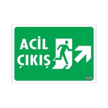 Pvc Levha Quot;Acil Çıkışquot; 17,5*25 Cm (475564421)