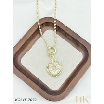 Kolye Metal 50cm Günlük Şıklık Zarif Hediye Model Ded4a1 Çok Renkli