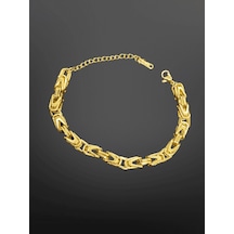 Zincir Model 316l Çelik Gold Renk Bileklik Modern Bileklik Ayarlanabilir Tasarım Altın