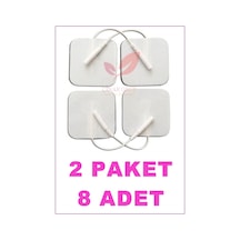 Kablolu/Soketli Tens Pedi. Elektrodu 5Cm X 5Cm 2 Paket 8 Adet