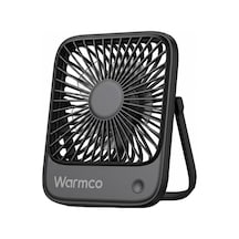 Warmco D1 Masaüstü Vantilatör Usb Ve Type-c Bağlantılı Taşınabilir Ultra İnce Soğutucu Fan Siyah