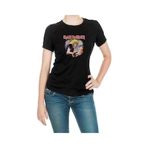 Maıden Eddıe Newspaper Metal Baskılı Siyah Kadın Tshirt
