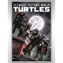 Ninja Kaplumbağalar Poster 40x60cm Teenage Mutant Ninja Afiş - Kalın Poster Kağıdı Dijital Baskı