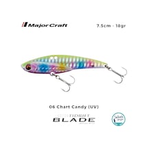 Major Craft Tidrift Blade 7.5cm 18gr 06 Chart Candy Uv Vibrasyon Maket Balık