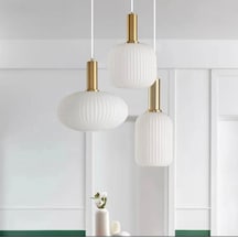 Rsylight Rustik Dekoratif Metal Modern Yuvarlak Eskitme Kaplama Beyaz Opal Camlı 3 Lü Avize Siyah