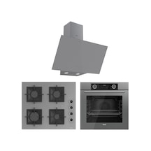 Ferre Fryart SC Serisi Gri 3'lü  XE63CPR-SC208-D079 Ankastre Set
