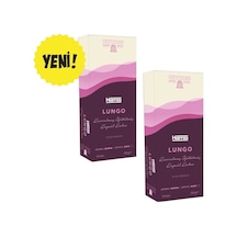 Lungo Kapsül Kahve Nespresso Uyumlu %100 Arabica 10 Adet 2 Paket Toplam 20 Kapsül