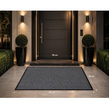 Nem Ve Toz Alıcı Gri Paspas Kapı Önü Nem Alıcı Gri Paspas 80x120 Çok Renkli