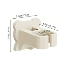 Dashanshop Beyaz Deliksiz Saç Kurutma Makinesi Askısı - Güçlü Yapışkanlı, Modern Banyo Depolama Çözümü Beyaz