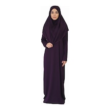 Zehranaz Namaz Elbisesi Koyu Mor Fermuarsız Namaz Elbisesi Koyu Mor