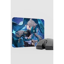 Lynette Genshin Impact Anime Oyuncu V4 - 22x18 Gaming Mouse Pad Fare Altlığı