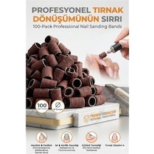 100 Adet 13 Mm Tırnak Zımparası Manikür Pedikür Yüzük Zımpara Seti 723052