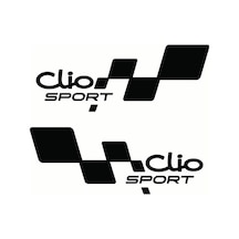 Clio Yan Kapı Sport 30 Cm Sticker Araba Stickerı Yapıştırma