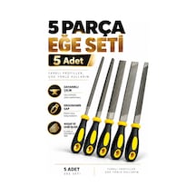 5'li Eğeleme Seti 32cm Takım Seti Eğe Seti