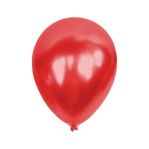 12 Inç Standart Boy Metalik Balon 50 Adet Kırmızı A