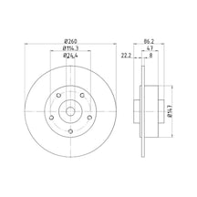 Bosch Fren Diski Arka [5D 260Mm] Fluence Megane III 1.6 16V 10 K4