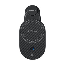 Pitaka Magez Pro 2 Magsafe Şarj Özellikli Qi2 Teknolojili Aramid Fiber Araç Telefon Tutucu Siyah