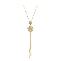 Tufanlar Kuyumculuk Altın Sallantılı Çiçek Kolye G11223