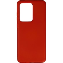 Durukar Samsung Galaxy S20 Ultra Kılıf Nano İçi Kadife Silikon - Kırmızı