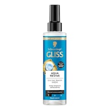 Gliss Aqua Revive Nemlendirici Sıvı Saç Bakım Kremi - Hyaluron Ve Deniz Yosunu Özü İle 200 Ml - Tarı