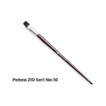 Pebeo 210 Seri Samur Düz Kesik Uçlu Fırça No 10