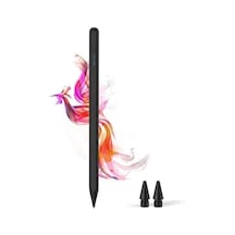 İpad 2018-2026 İçin Stylus Tablet Kalem 2018 Sonrası Tüm İpad Modellerinine Uyumlu Eğim Sensörlü Avuç İçi Reddi Aktif Stylus Kalem Siyah
