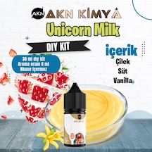Unicorn Milk Cutwood Dıy Kit Çilek Süt Vanilya Gıda Aroması %20 Oranda Aroma İçerir Hazır Değildir 30 Ml