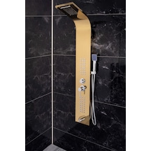 Decordem Banora Infinity Lux Duş Paneli, 5 Fonksiyonlu, Altın