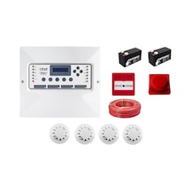 Sertifikalı 4 Dedektörlü Yangın Alarm Seti