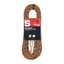 Stagg Enstrüman Kablosu Kumaş 6m Sgc6vt Or