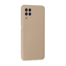 Galaxy  Uyumlu  A22 Kılıf Nano İçi Kadife Silikon - Pudra