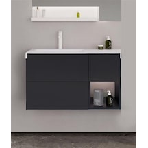 Orka Milano 100 Alt Modül + Lavabo Modul Mat Antrasit Diğer