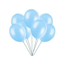 Mavi Metalik Balon 20 Adet A