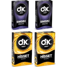 Okey Hisset Prezervatif 10'lu x 2 + Sımsıkı Prezervatif 10'lu x 2 Okey Hisset Prezervatif 10'lu x 2 + Sımsıkı Prezervatif 10'lu x 2