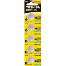 Toshiba Cr 2025 Lithium 5'li Düğme Pil