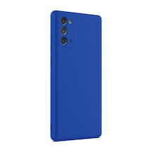Samsung Galaxy  Uyumlu  Note 20 Kılıf First Silikon - Mavi