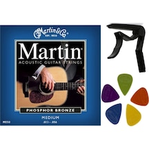 Martin M550 Phosphor Bronze Medium 13 Akustik Takım Tel 3'Lü Set