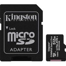 Kıngston 512Gb UHS-I SDXC Canvas Select Plus Microsd Hafıza Kartı