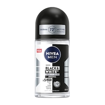 Nıvea Men Erkek Roll-on Deodorant Black&white Invisible Original 72 Saat Anti-perspirant Koruma 50ml 2 Adet