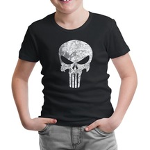 Punisher Siyah Çocuk Tshirt