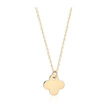 Cosar Silver 925 Ayar Yonca Kolye Gold
