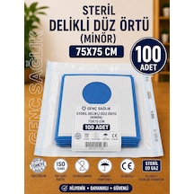 Steril Delikli Minör Düz Örtü 75 75cm 100'lü