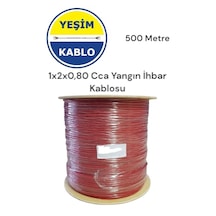 Yeşim Kablo 1 Çift Yangın Kablosu 1x2x0.80 Cca 500 Metre
