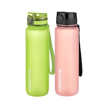 Uzspace 2'li Tritan Matara Seti 1000 Ml Büyük Boy 14 Farklı Renk Seçeneği Fiftyfifty -3038seta Yeşil - Pudra
