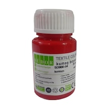 Kumaş Boyası Tişört Çanta Tekstil Boyası 25 Ml 1 Adet Südor Kumaş Boyası Tek Şişe 1 Adet Kırmız Kırmızı