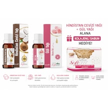 Softem Hindistan Cevizi + Gül Yağı Alana Kolajenli Sabun Hediye Cilt Bakım Seti